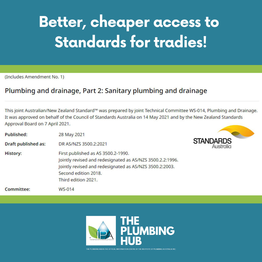 Better, cheaper access to Standards for tradies!
